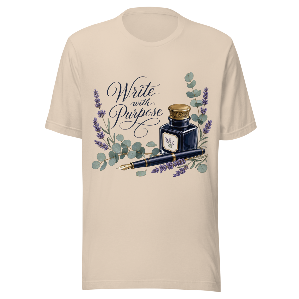 Write with Purpose Botanical Inkwell T-Shirt