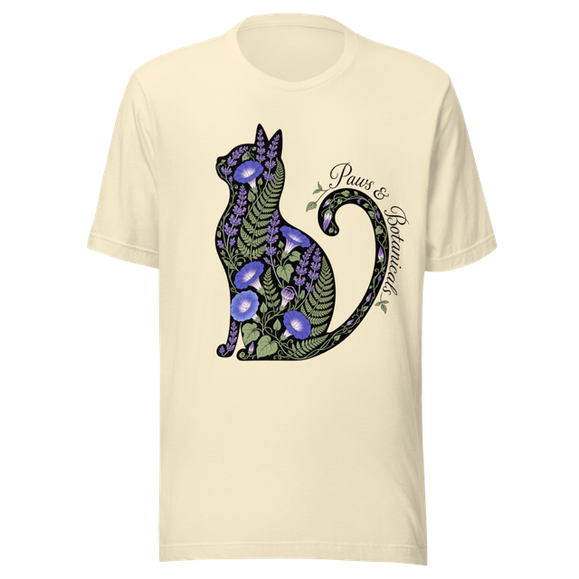 Paws & Botanicals Floral Cat T-Shirt