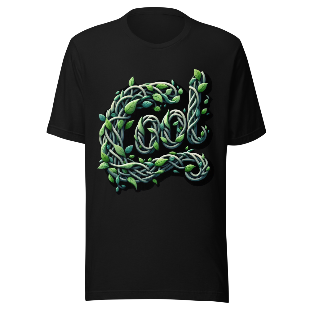 Cool Botanical Typography T-Shirt