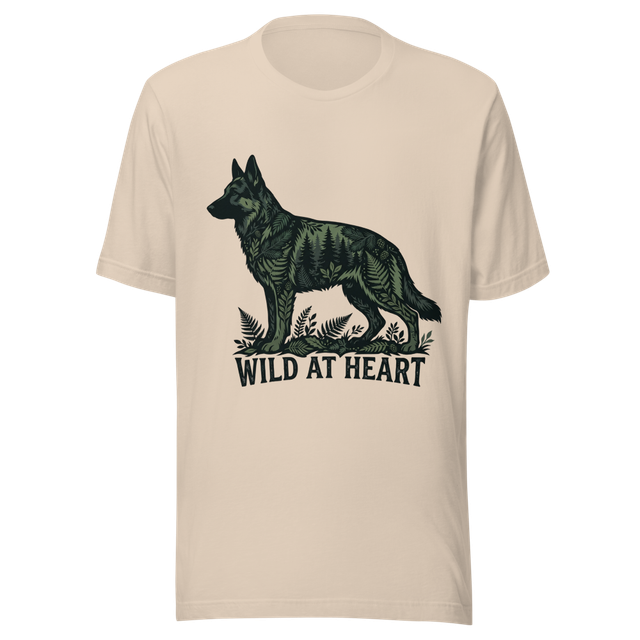 Wild at Heart German Shepherd Forest T-Shirt