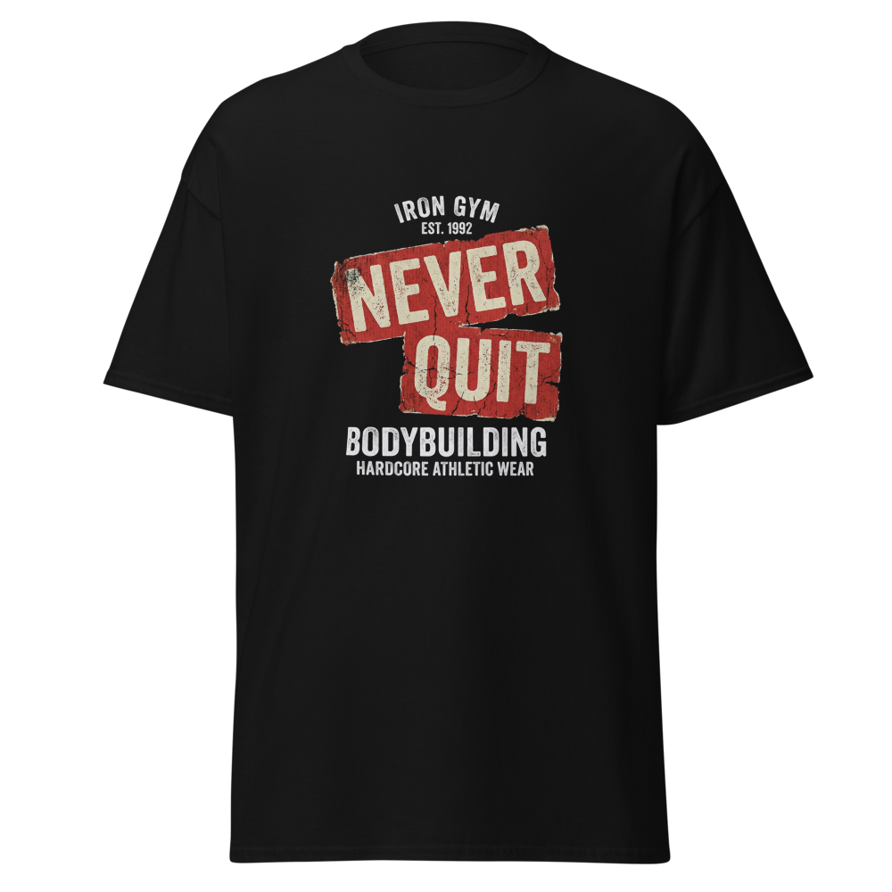 Never Quit - Vintage Gym Design