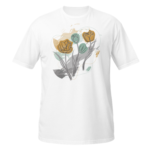 Vintage Botanical Ink and Watercolor Flower Design