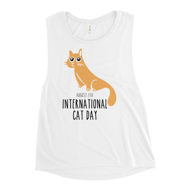 Happy Cat Day Silhouette