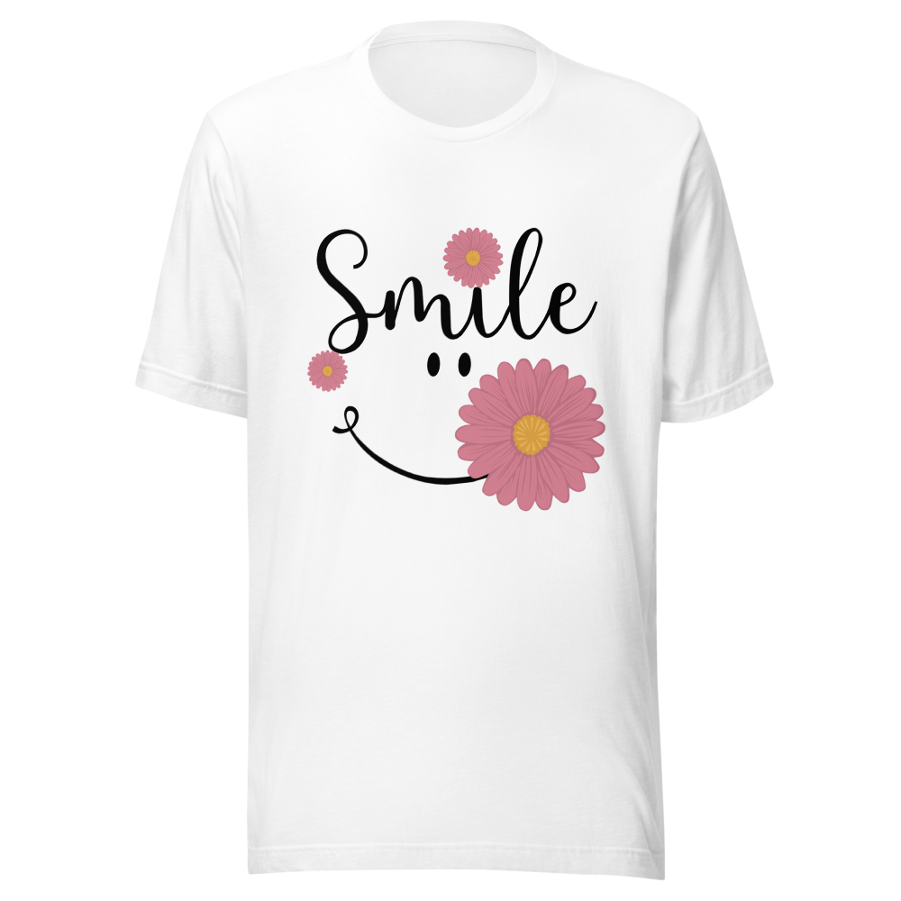 Aesthetic Pink Daisy Flowers Graphic T-Shirt