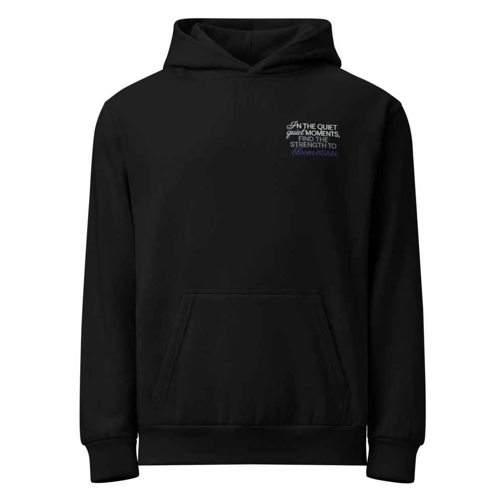Quiet Moments Inspirational Embroidered Hoodie