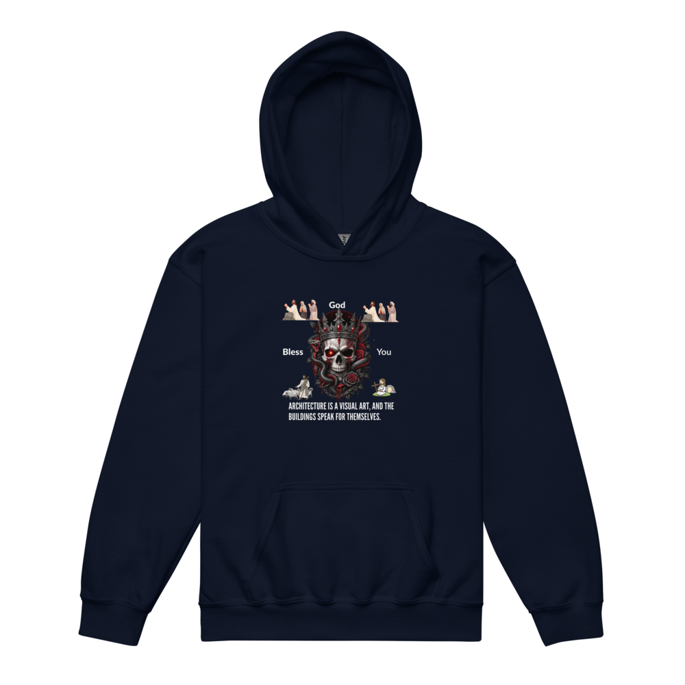 God Bless You Graphic Youth Heavy Blend Hoodie