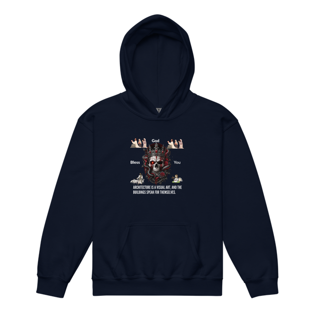 God Bless You Graphic Youth Heavy Blend Hoodie