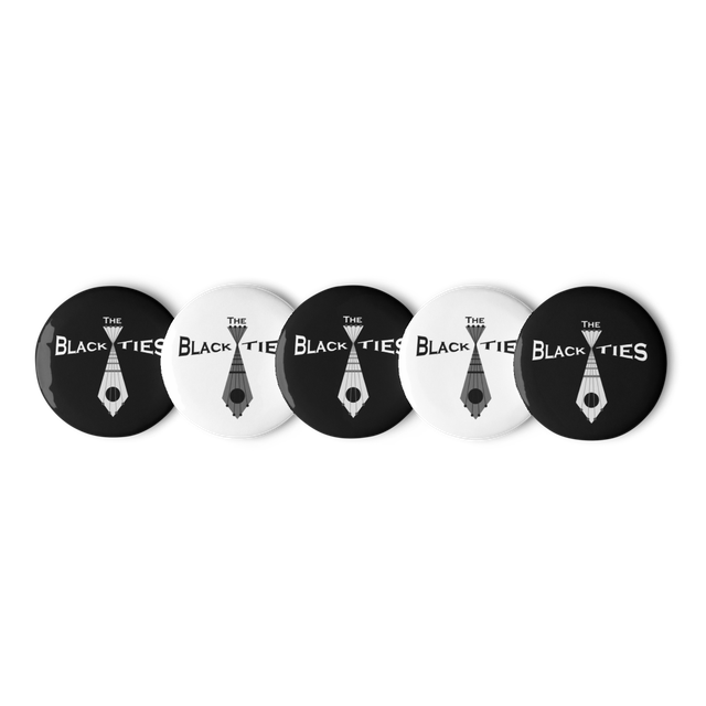 The Black Ties Buttons