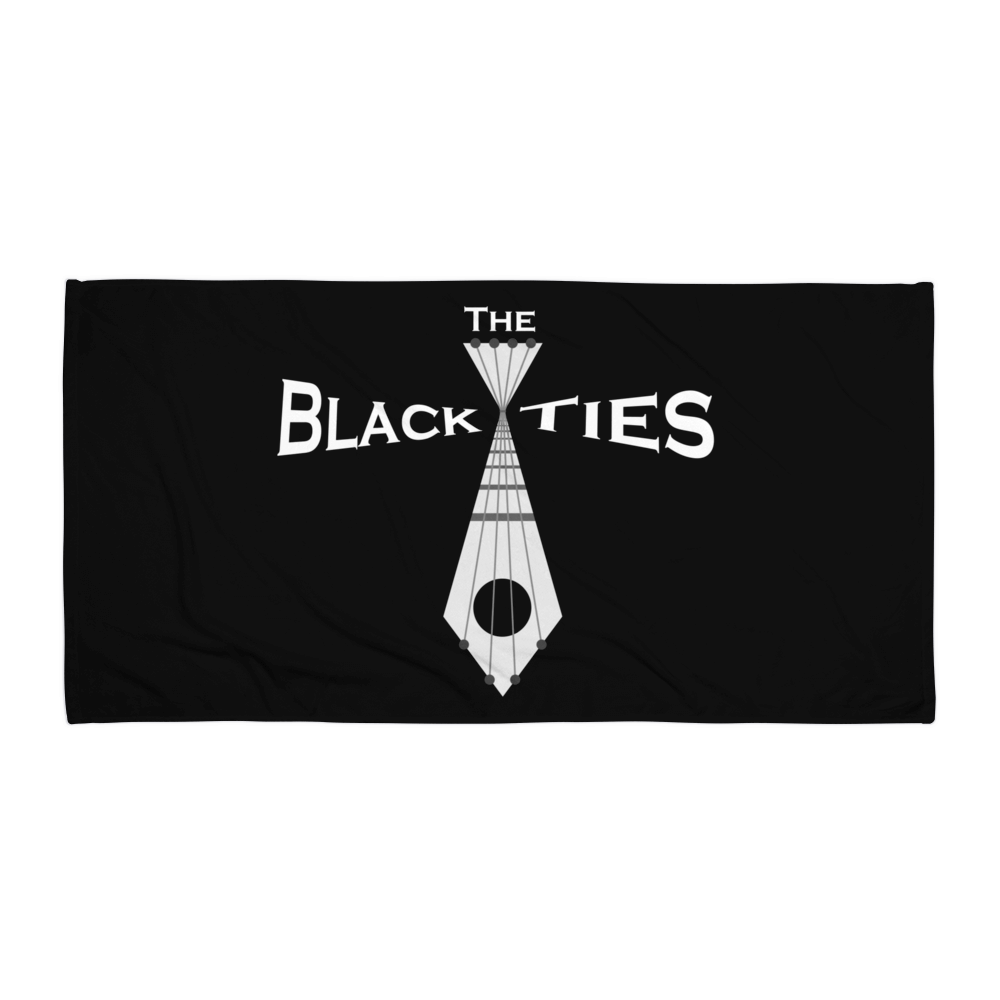 Black Beach Towel