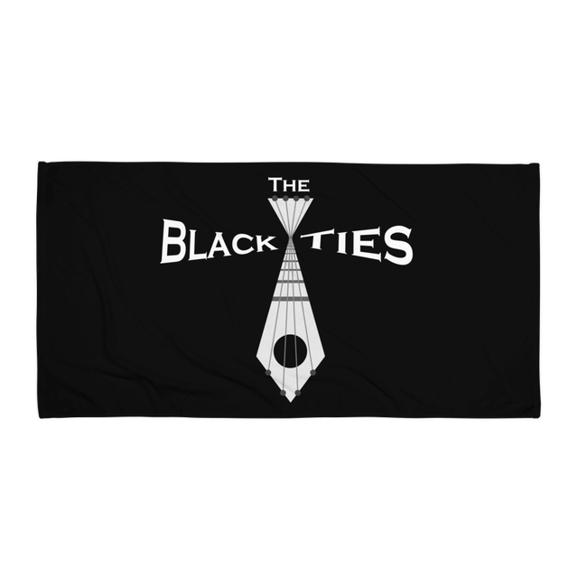Black Beach Towel