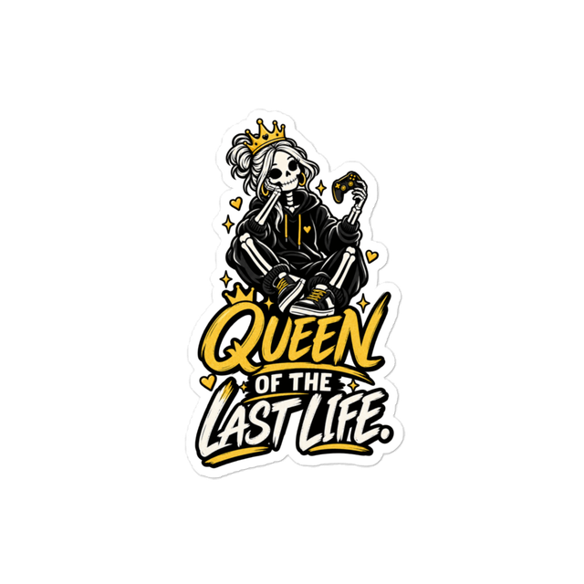 Queen of the Last Life Gamer Sticker