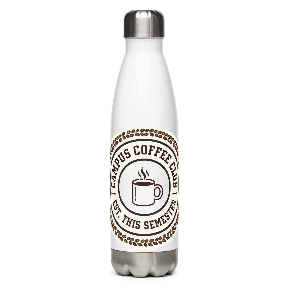 Campus Coffee Club — Stainless Water Bottle