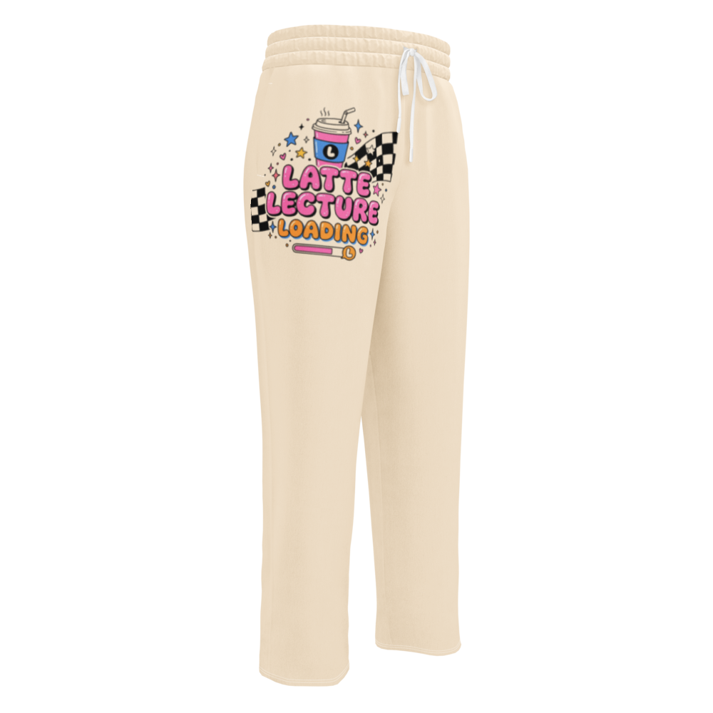 Latte Lecture Loading — Wide-Leg Joggers