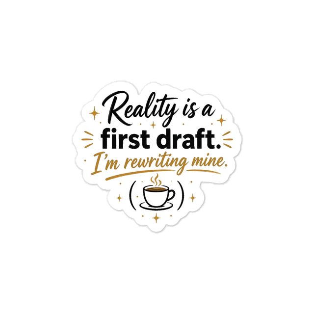 Reality Is a First Draft Sticker - Manifesting