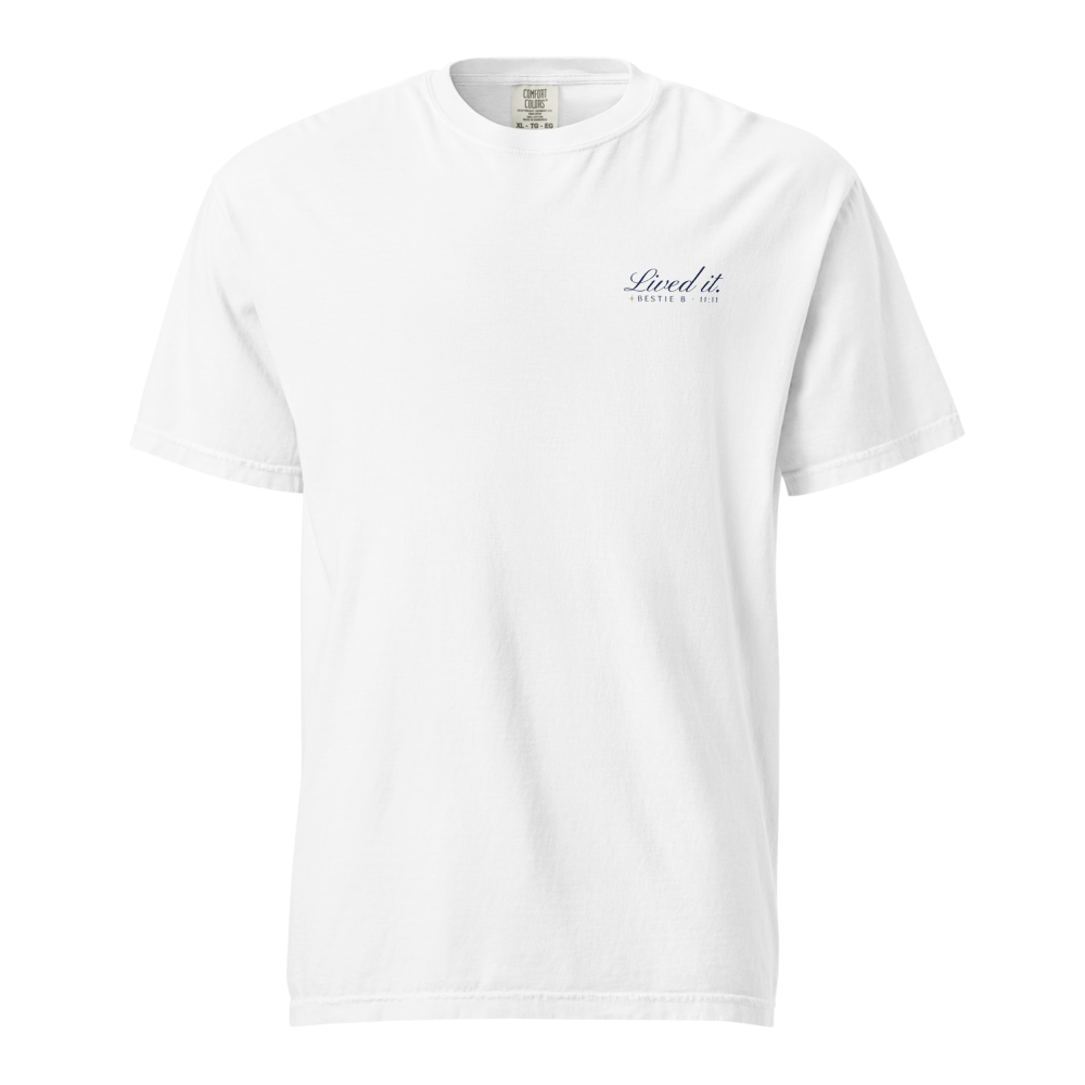 Lived It Bestie B Matching Tee, Minimal Shirt