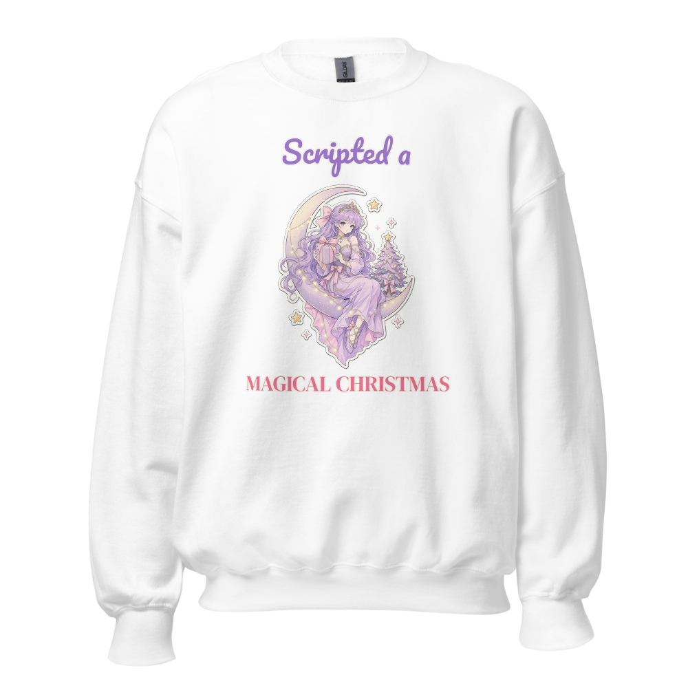 Scripted a Magical Christmas Anime Sweatshirt