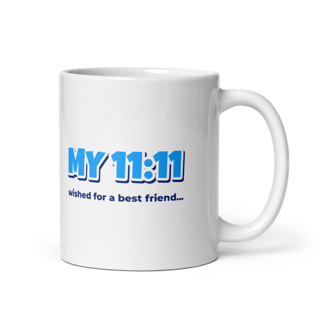 My 11:11 Bestie Mug A, Starry Half Heart