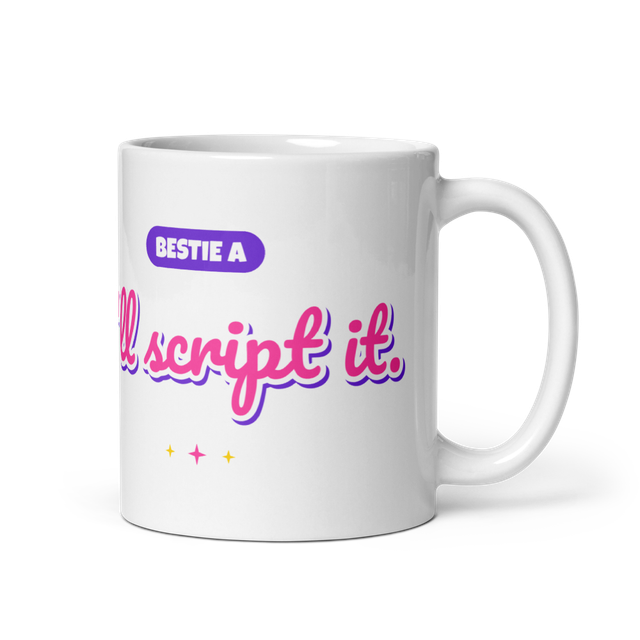 I'll Script It Bestie Mug A, Matching Pair