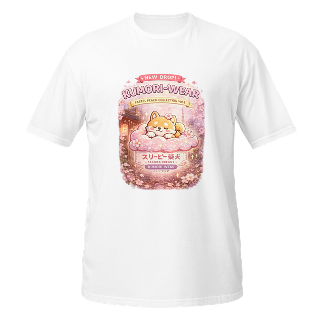 Sakura Dreams Kawaii Shiba Streetwear Tee
