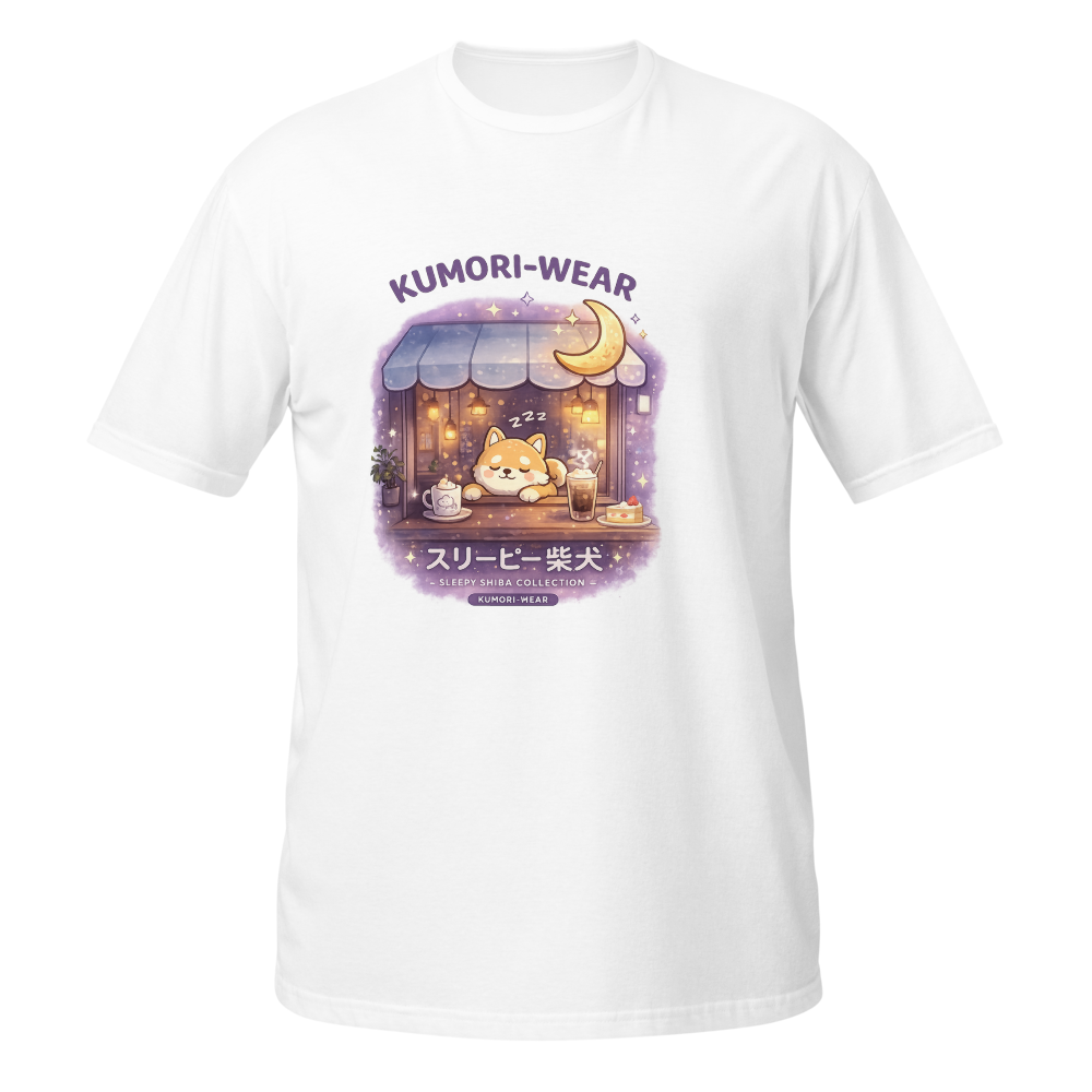 Sleepy Shiba Café Kawaii Streetwear Tee