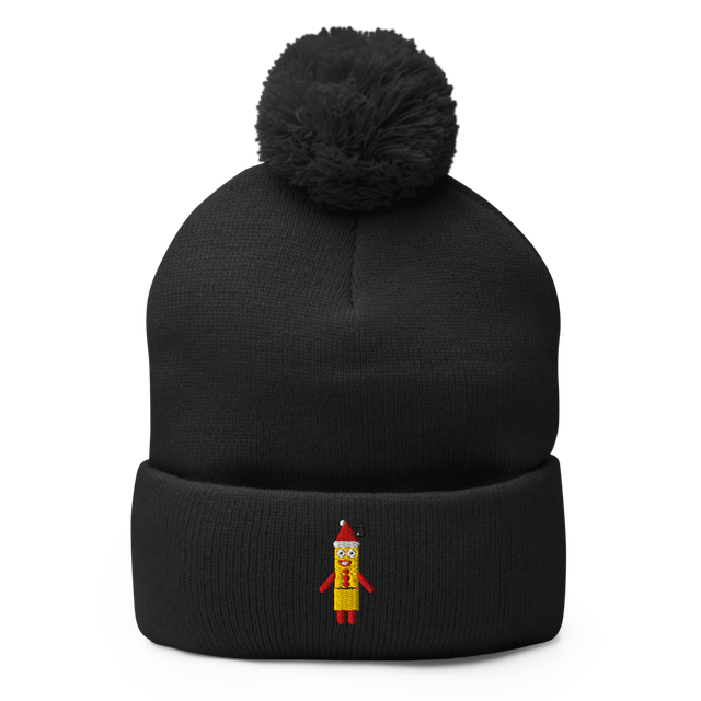 Numberblock Three Christmas Pom-Pom Knit Cap