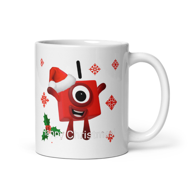 Numberblock One Christmas Mug