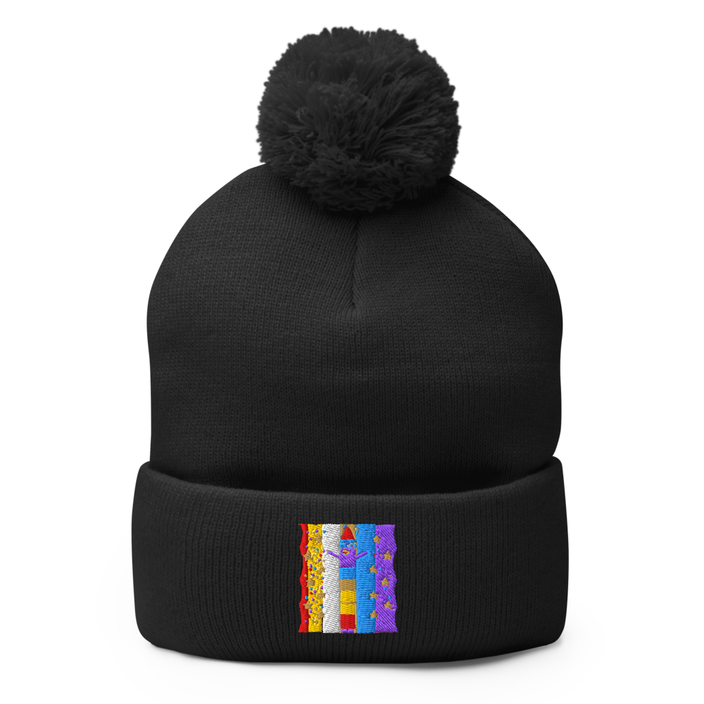 Numberblock Seven Christmas Pom-Pom Knit Cap