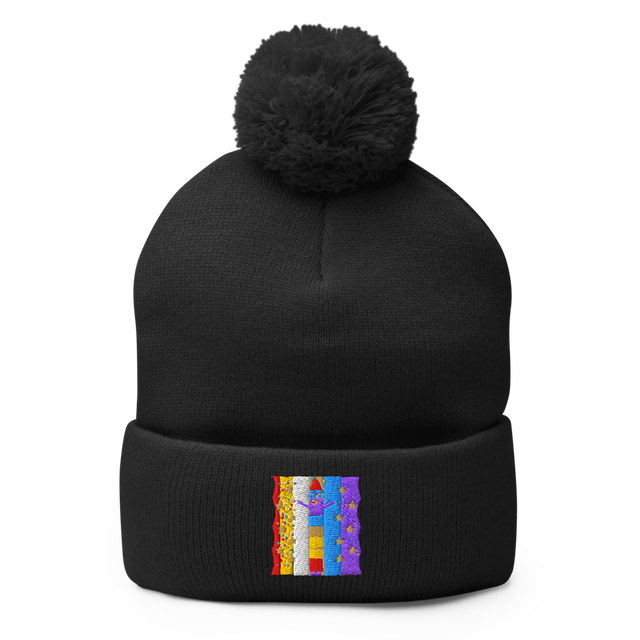 Numberblock Seven Christmas Pom-Pom Knit Cap