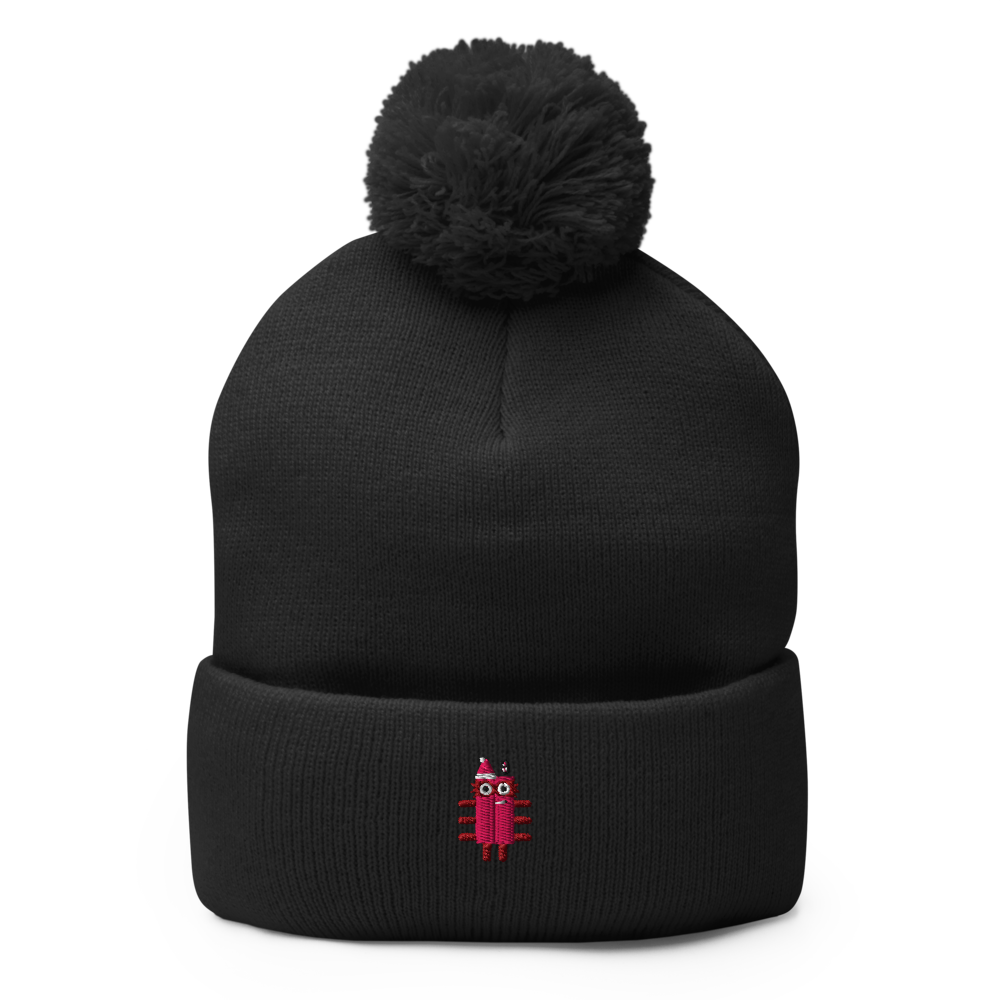 Numberblock Eight Christmas Pom-Pom Knit Cap