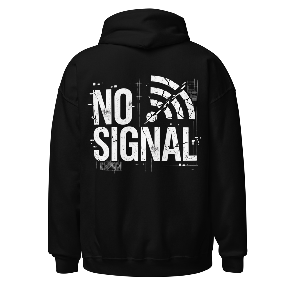 No Signal Grunge Tech Unisex Heavy Blend Hoodie