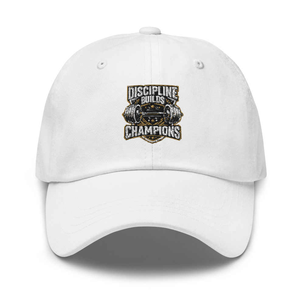 Discipline Builds Champions unisex Gym cap