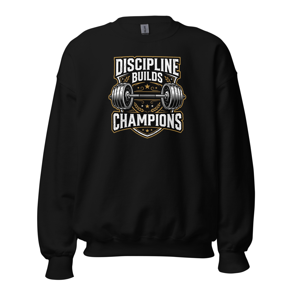 Discipline Builds Champions Gym hoodie