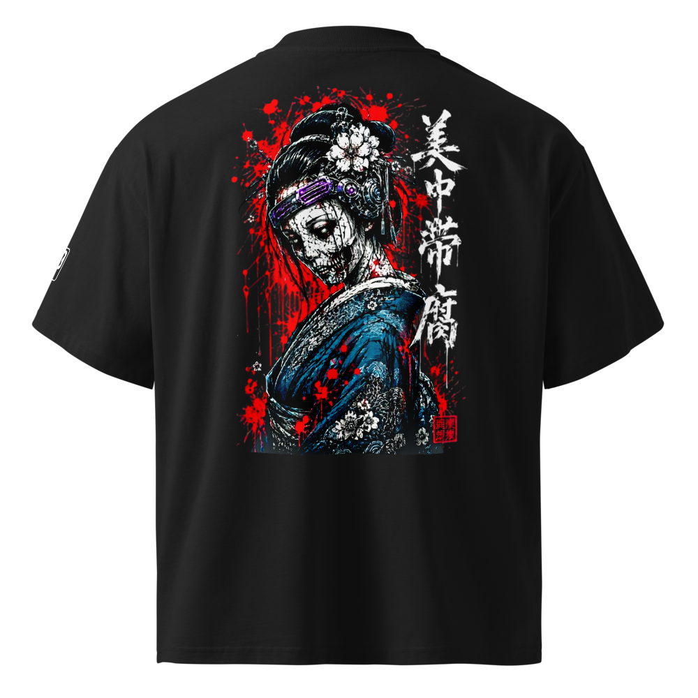 Futuristic Zombie Geisha Graphic Tee