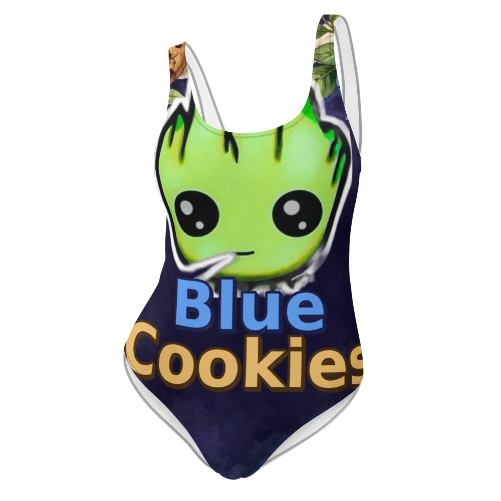 Stumpybudz Blue Cookies One-Piece Swimsuit