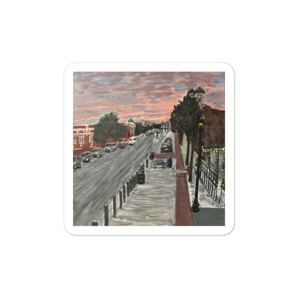 Sunset city sticker 