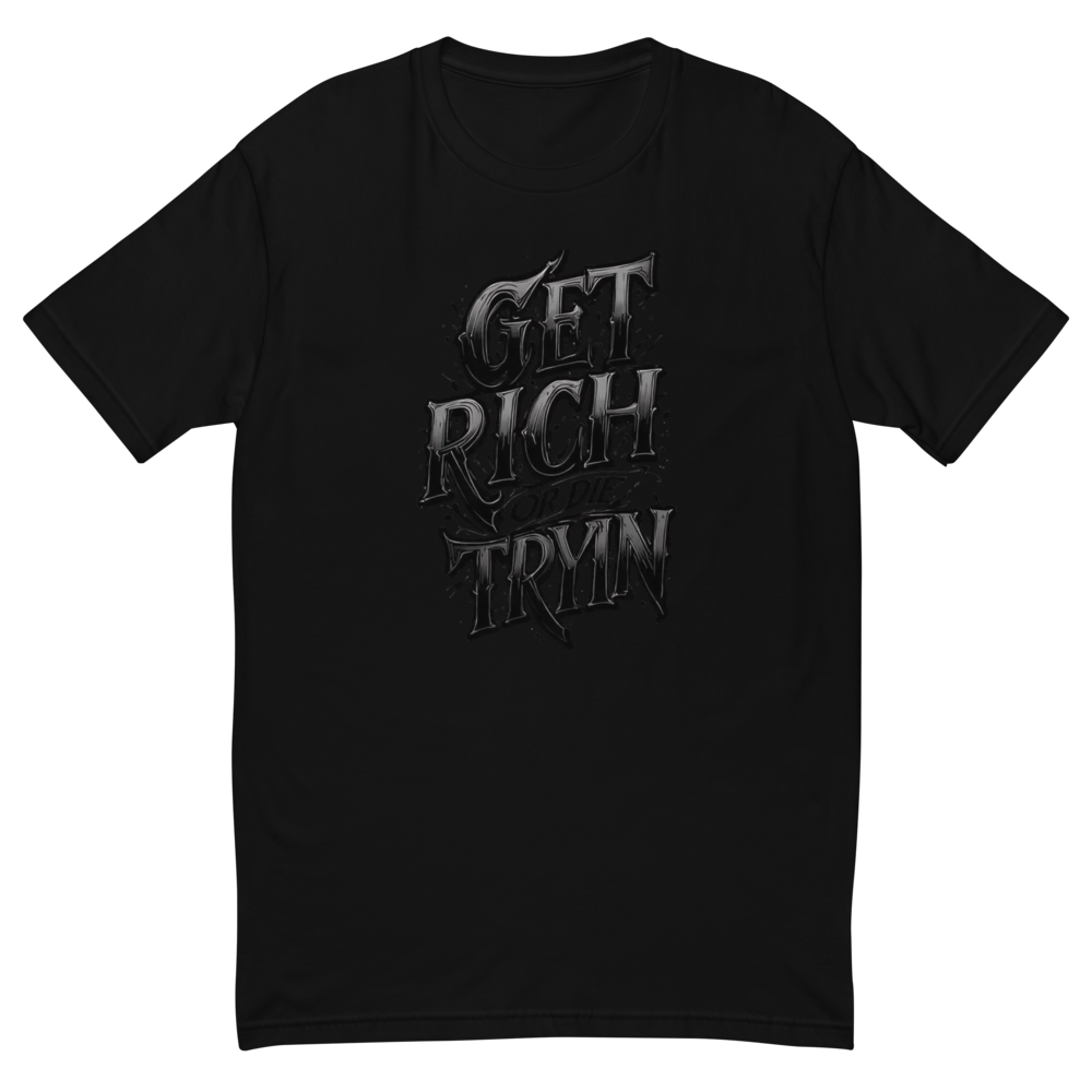 Get Rich Or Die Tryin' Black Graphic Tee