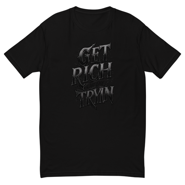 Get Rich Or Die Tryin' Black Graphic Tee