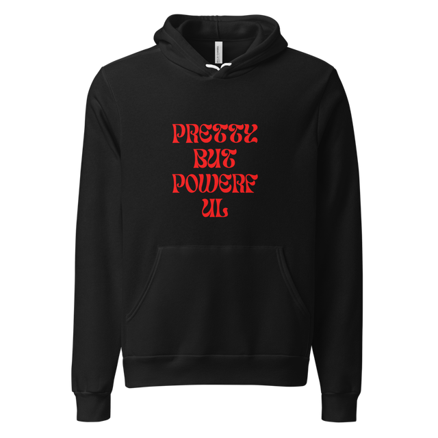 Pretty But Powerful Graphic Fleece Hoodie
