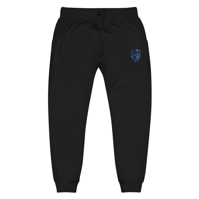Men's Black Skull Graphic Joggers - Streetwear