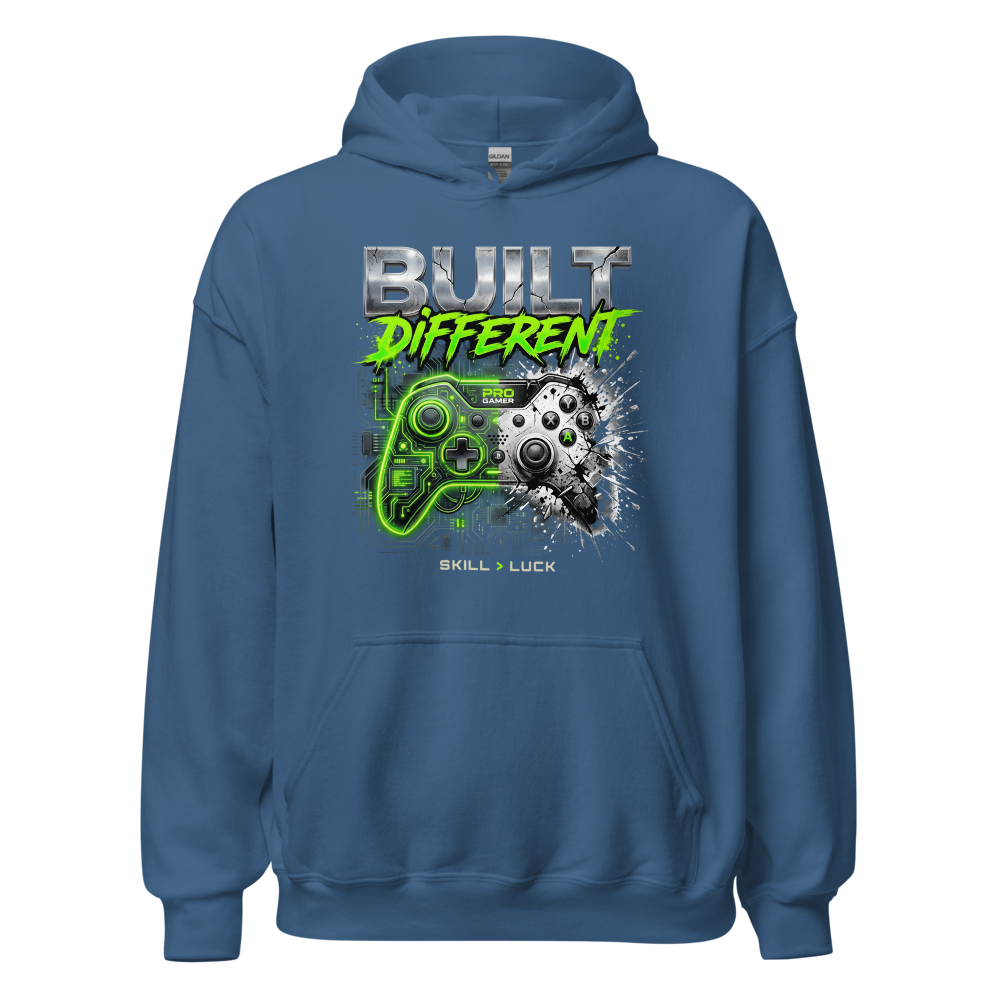 Built Different - Neon Cyberpunk Split Gaming Cont