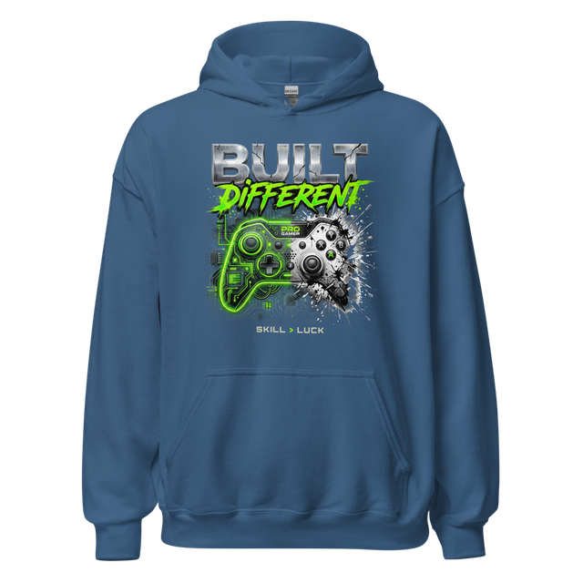 Built Different - Neon Cyberpunk Split Gaming Cont