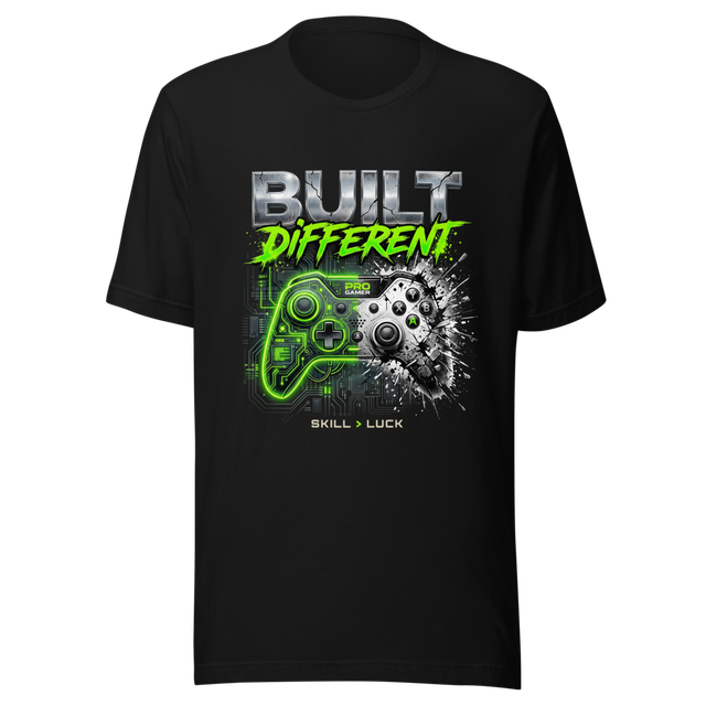 Built Different - Neon Cyberpunk Split Gaming Cont