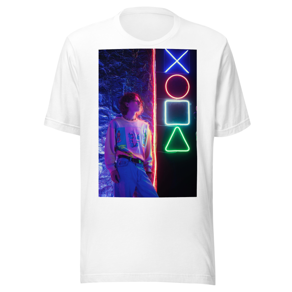 Retro Gaming Neon Aesthetic Cyberpunk Gamer Tshirt