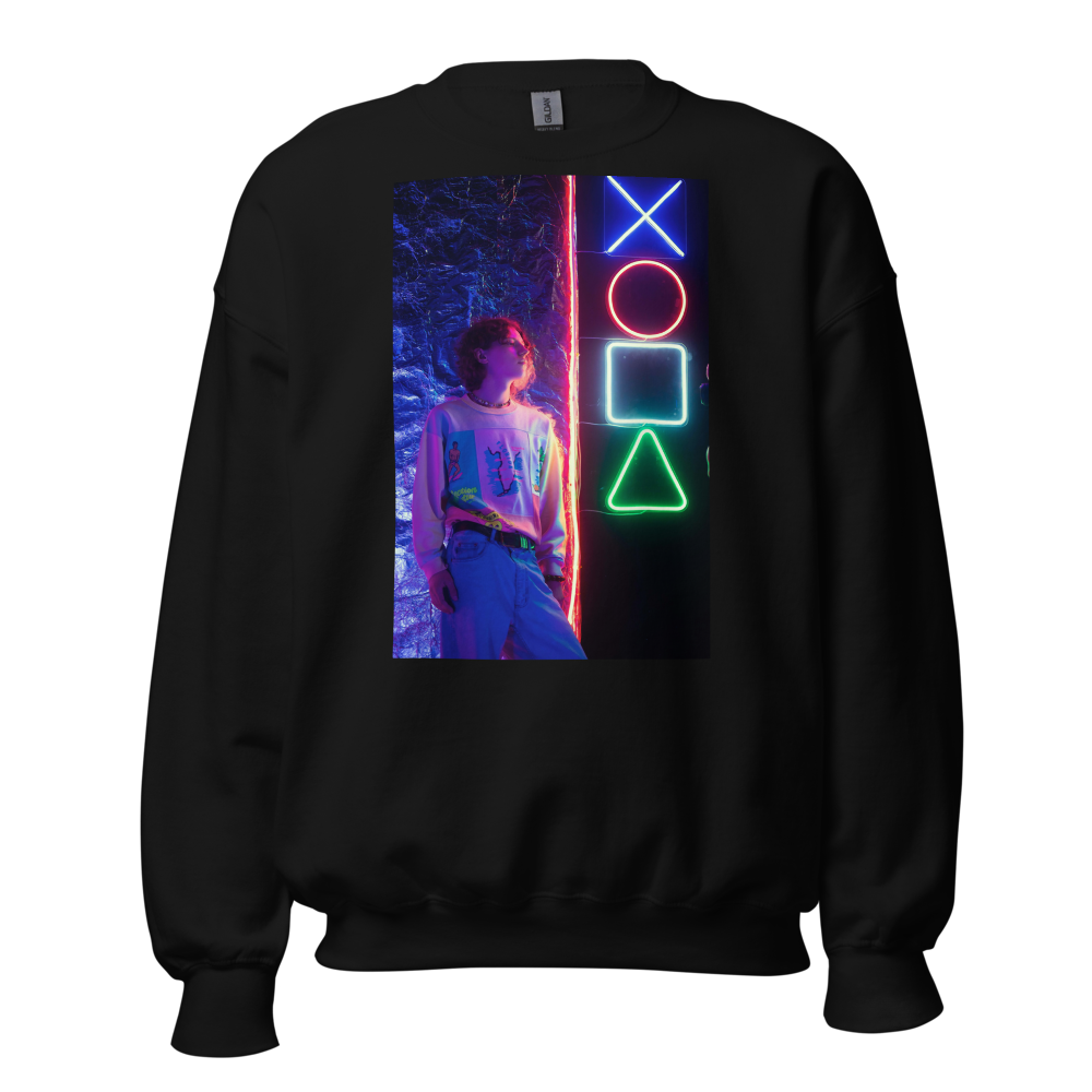 Cyberpunk Neon Gaming Sweatshirt