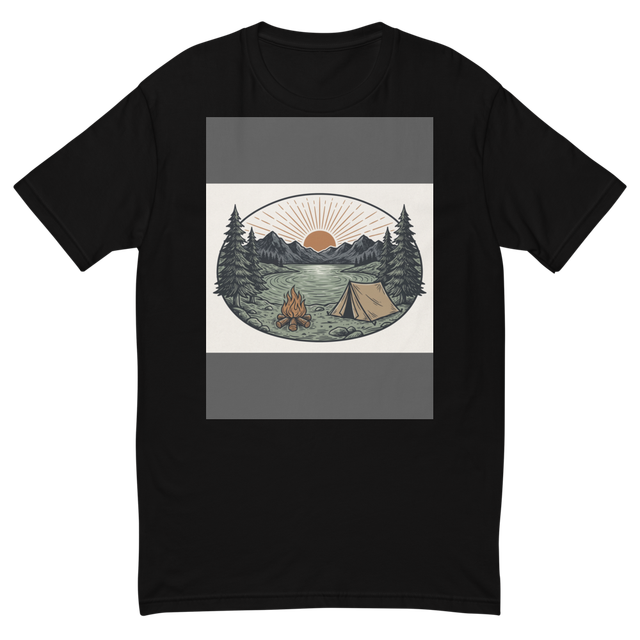 Vintage Mountain Landscape Graphic T-Shirt