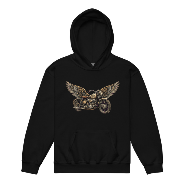 Motorcycle Youth Heavy Blend Hoodie