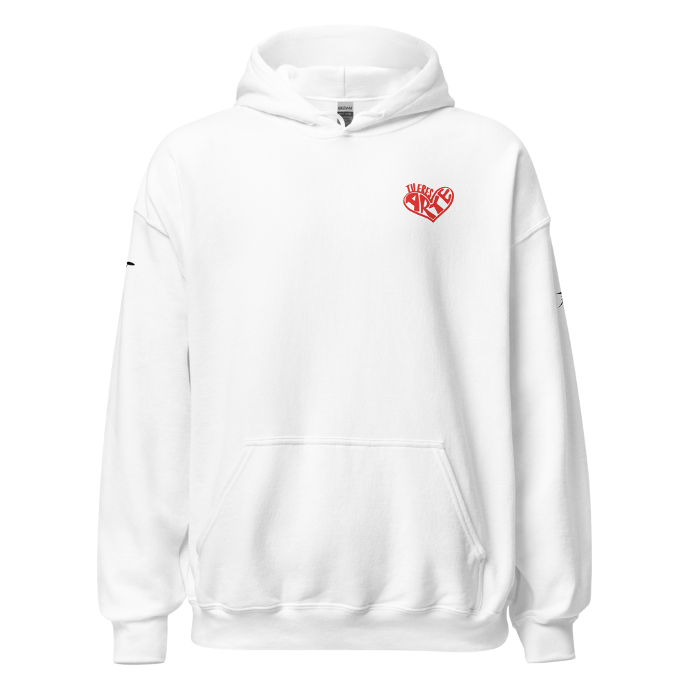 Buso con Capucha Blanco - Diseño Corazón Graffiti