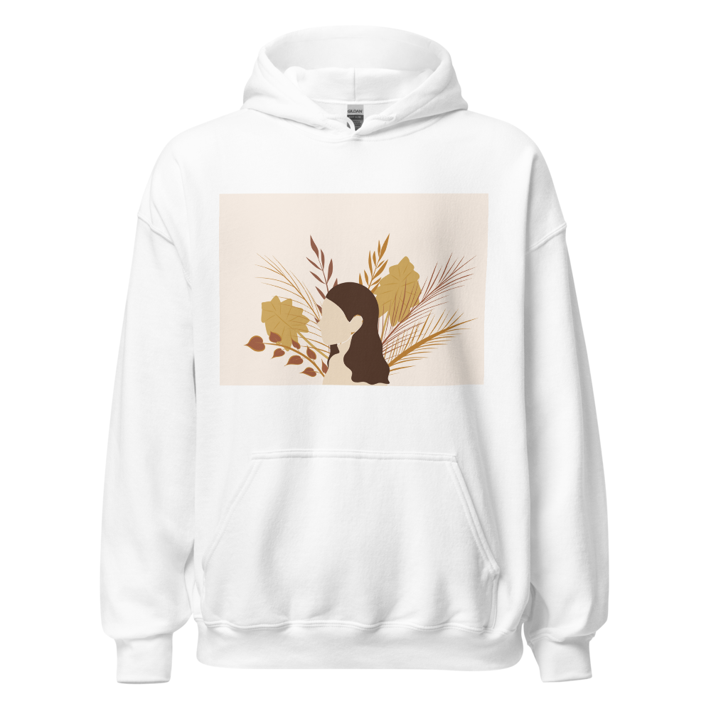 Aesthetic Woman Floral Unisex Heavy Blend Hoodie