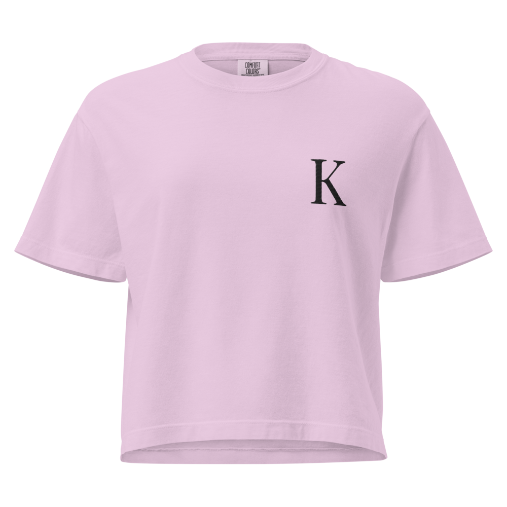 KLAN Minimalist 'K' Women's Boxy Cotton Tee
