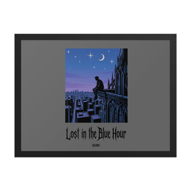 morning blue hour Poster